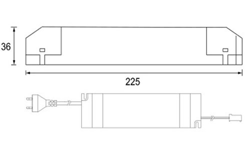 DRIVER 70W - MML - Technical Drawing